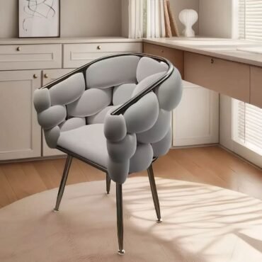 Luxury Bubble Accent Chair – Modern Velvet Armchair (Multiple Colors)