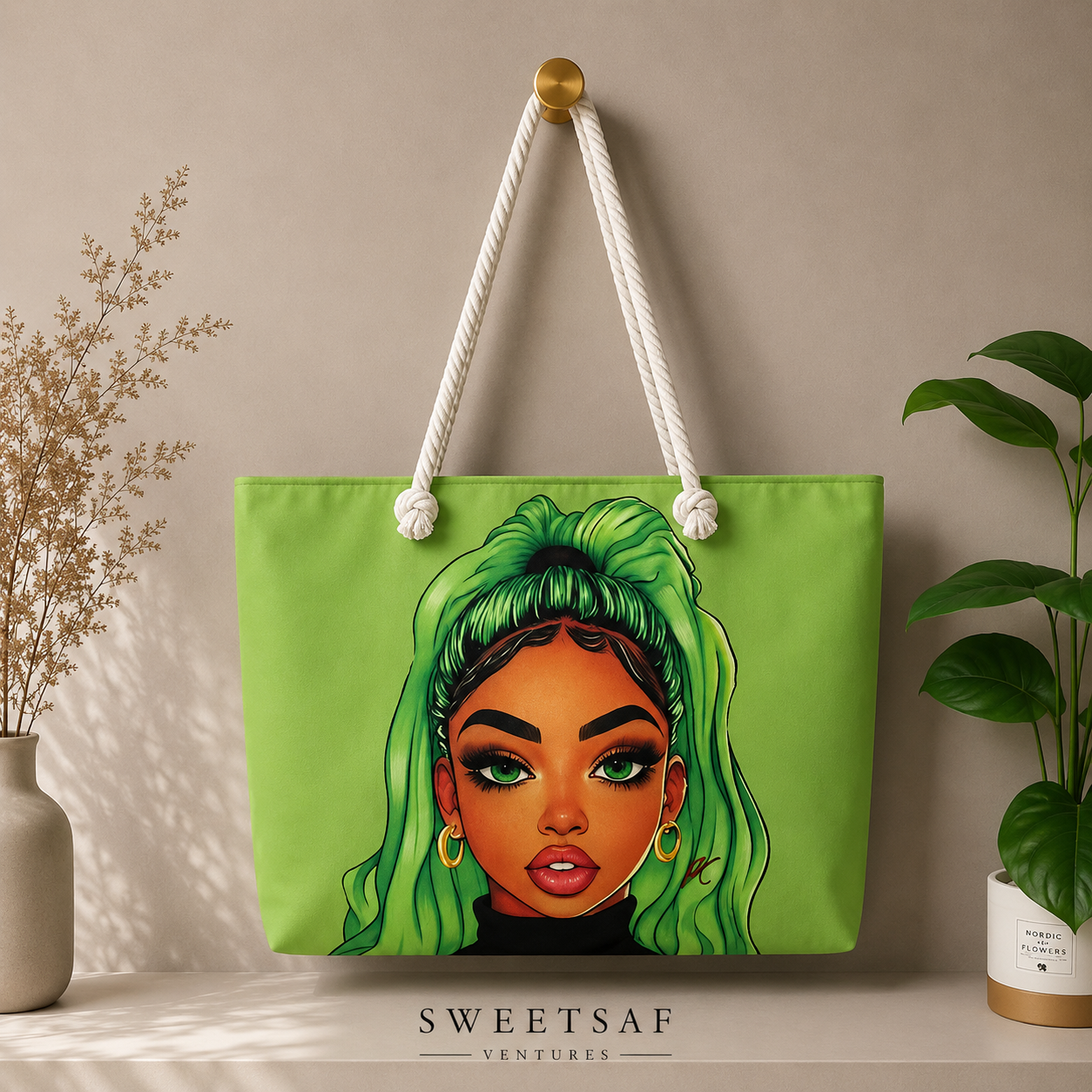 Sweetsaf Statement Art Tote Bag - Image 2