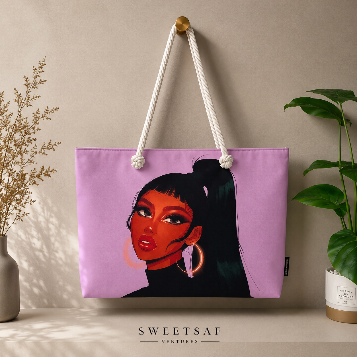 Sweetsaf Statement Art Tote Bag - Image 7