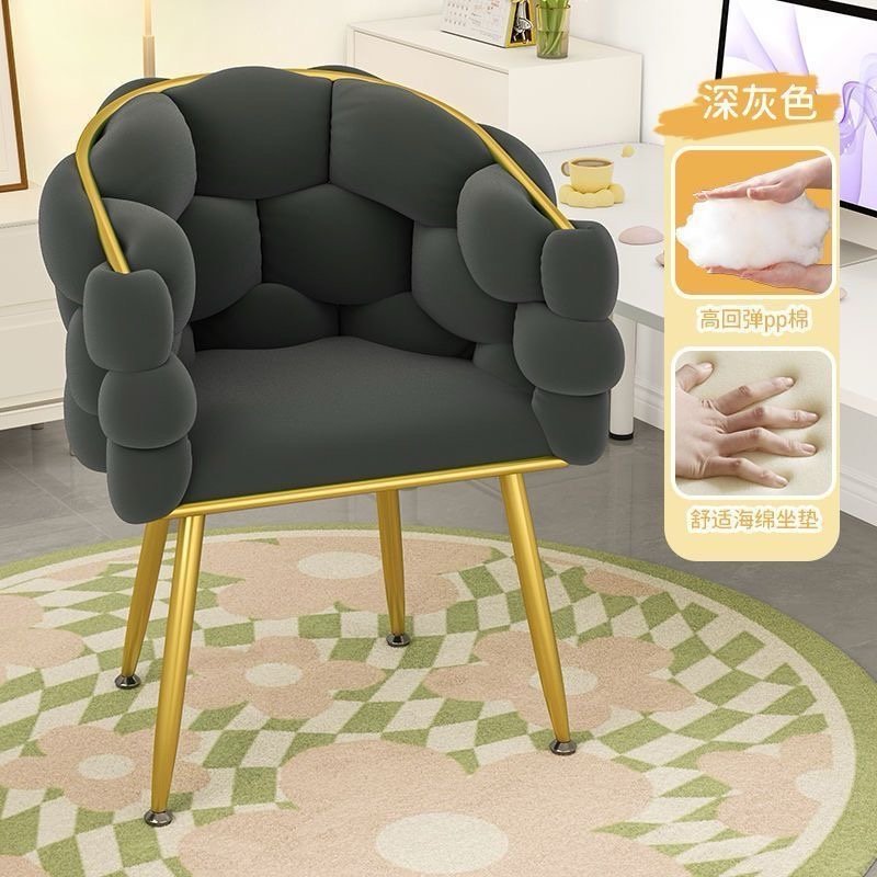 Luxe Bubble Accent Chair – Modern Velvet Comfort Chair - Image 2