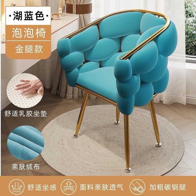 Luxe Bubble Accent Chair – Modern Velvet Comfort Chair - Image 3