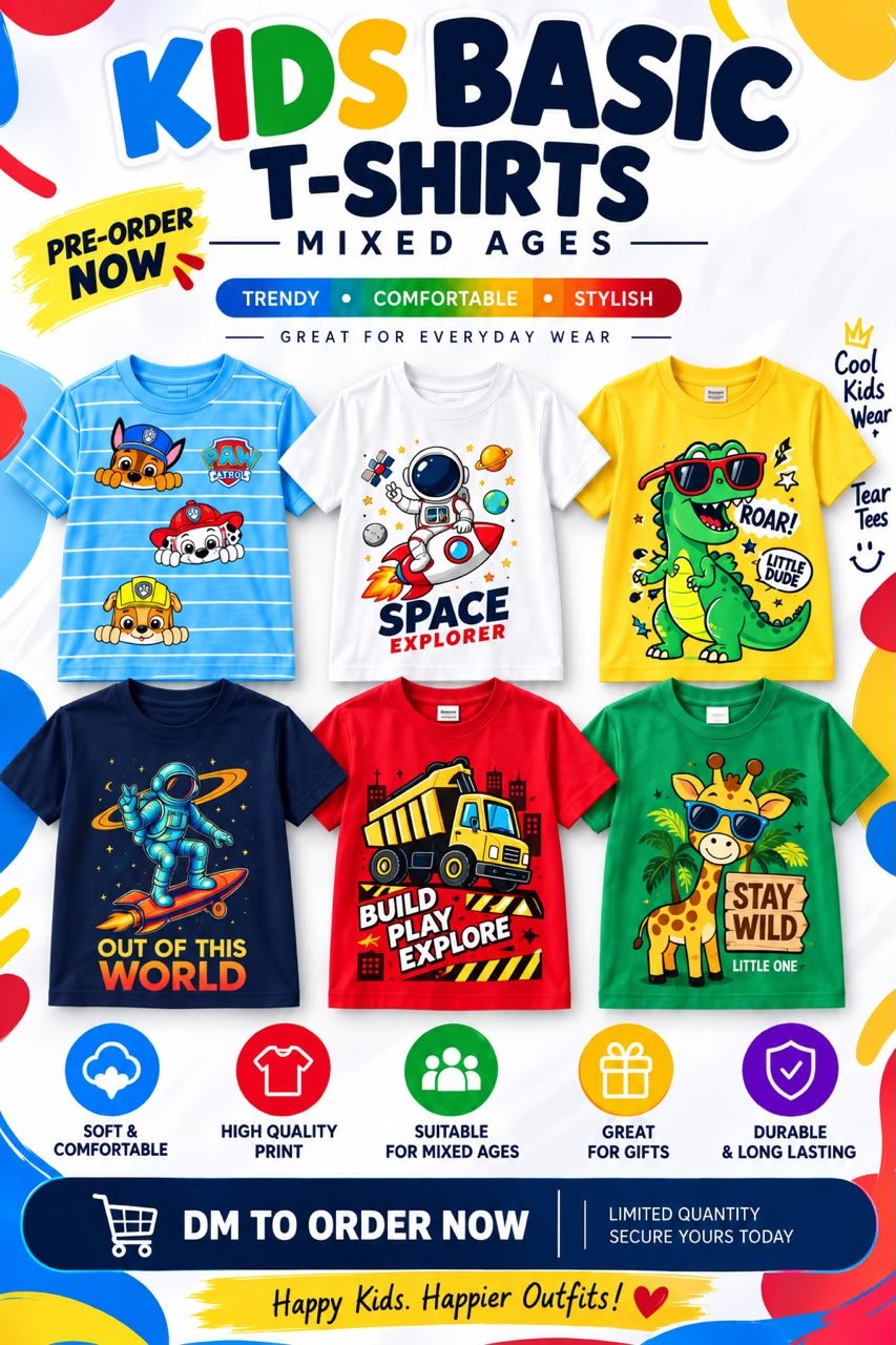 Basic Little Explorers Kids Tee Collection/ Adventure Squad Kids Tees
