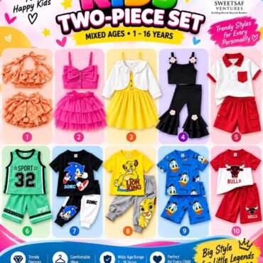 Trendy Kids Two-Piece Character Collection – Mixed Styles