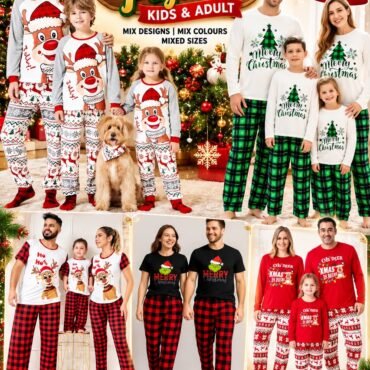 Christmas Family Matching Pajamas – Kids & Adults