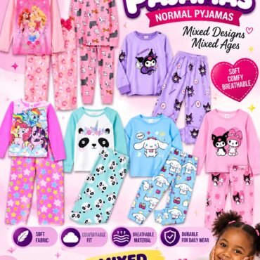 Kids Cartoon Pajama Sets – Soft & Comfortable Sleepwear