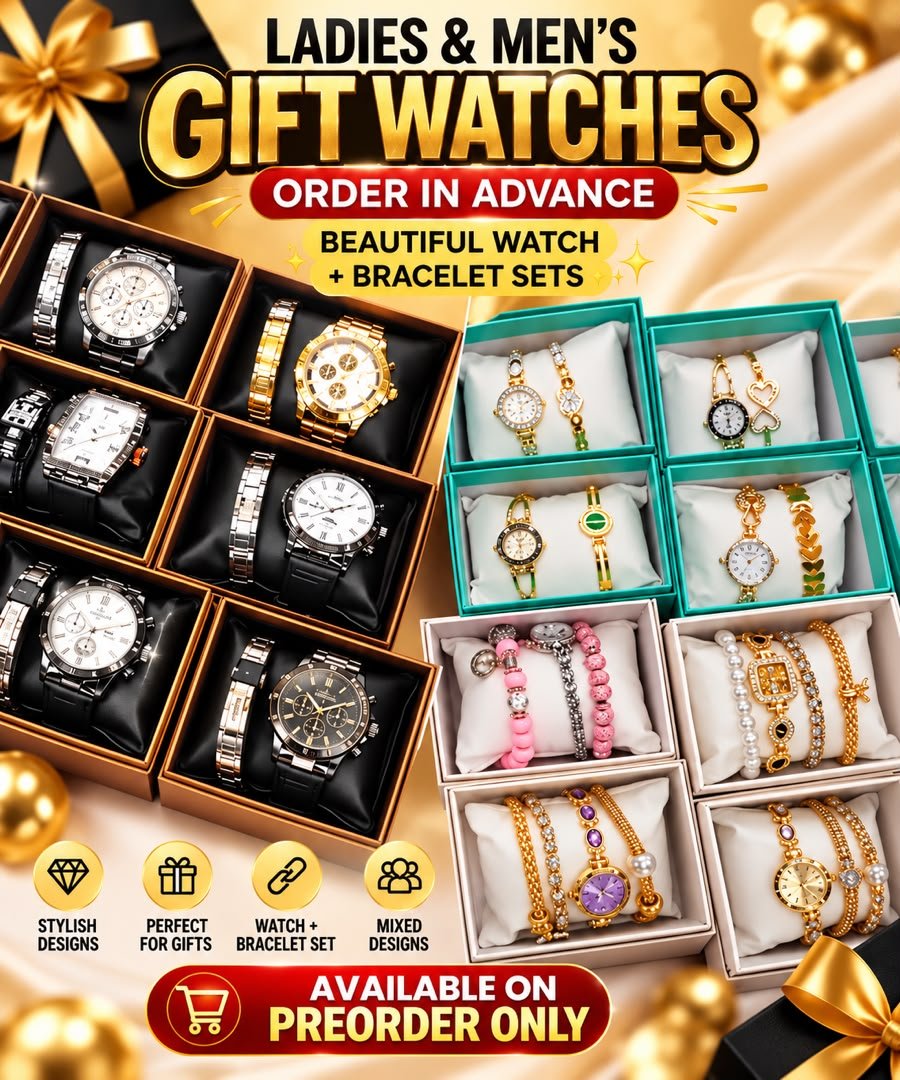 Ladies & Men's Watch & Bracelet Gift Sets