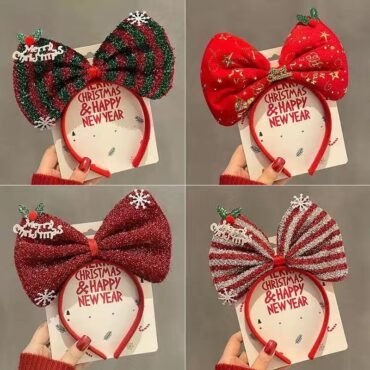 Christmas Bow Headband (Kids)