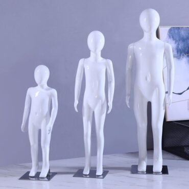 Glossy White Kids Mannequin (3 Sizes)