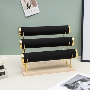 3-Tier Bracelet Display Stand (Black & Cream