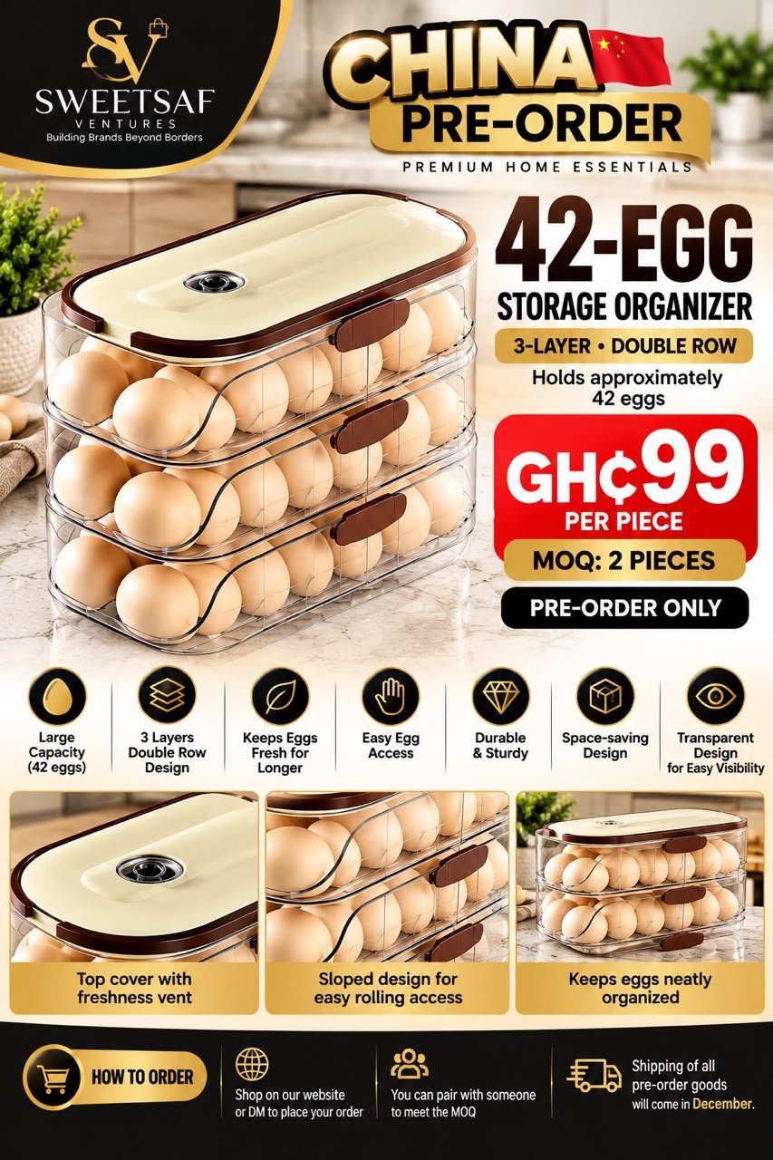 3-Layer Egg Storage Organizer