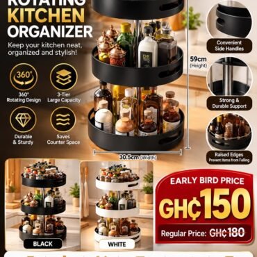 3-Tier Rotating Kitchen Organizer