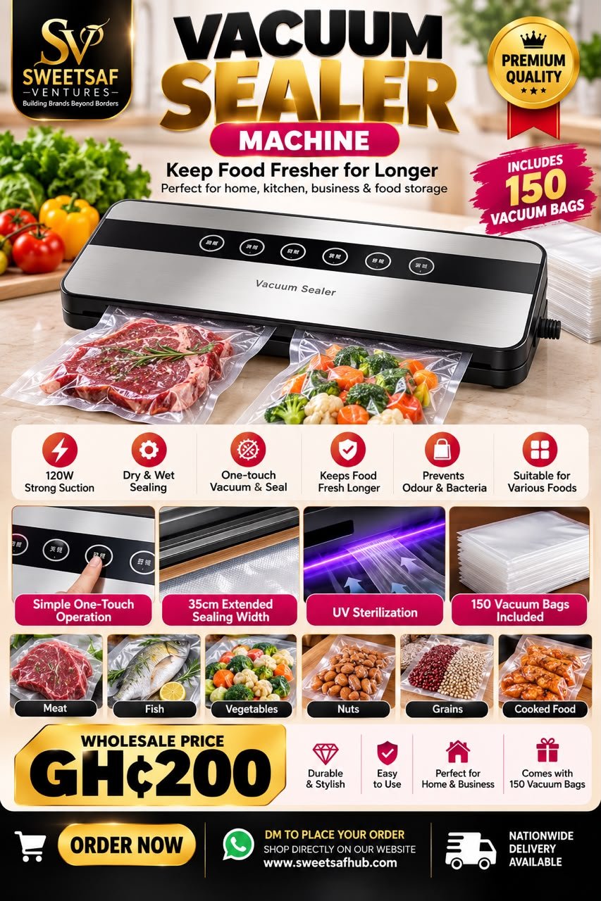 Vacuum Sealer Machine (with 150 Vacuum Bags)